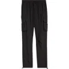 Represent 247 Dna Water Repellent Drawstring Cargo Pants In Black