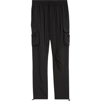 Represent 247 Dna Water Repellent Drawstring Cargo Pants In Black