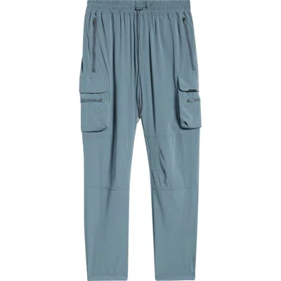 Represent 247 Dna Water Repellent Drawstring Cargo Pants In Blue