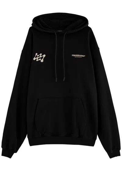 Represent 247 Future Hooded Cotton Sweatshirt In Black