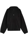 Represent 247 Hooded Fleece Sweatshirt In Black