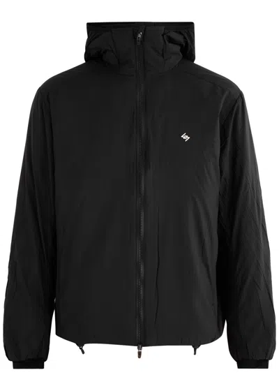 Represent 247 Hooded Nylon Jacket In Black