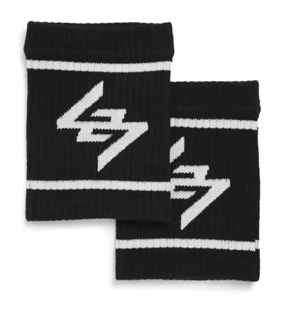 Represent 247 Logo Sweatbands In Black