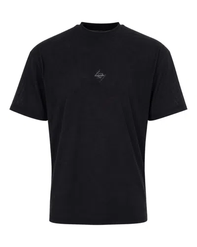 Represent 247 Logo-embroidered Crew Neck T-shirt In Black