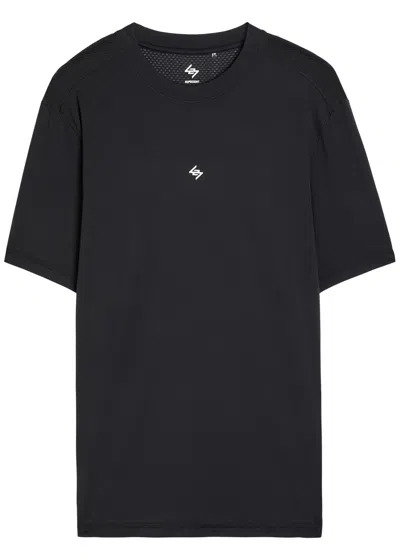 Represent 247 Numbers Stretch-jersey T-shirt In Black