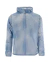 Represent 247 Packable Technical Nylon Jacket In Blue