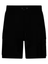 Represent 247 Cargo Pocket Elastic Waistband Shorts In Black