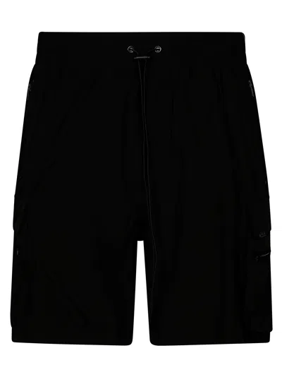 Represent 247 Cargo Pocket Elastic Waistband Shorts In Black