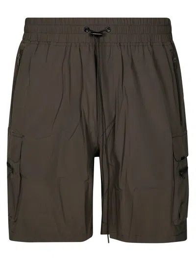 Represent Utility Cargo Pocket Elastic Waistband Shorts In Green