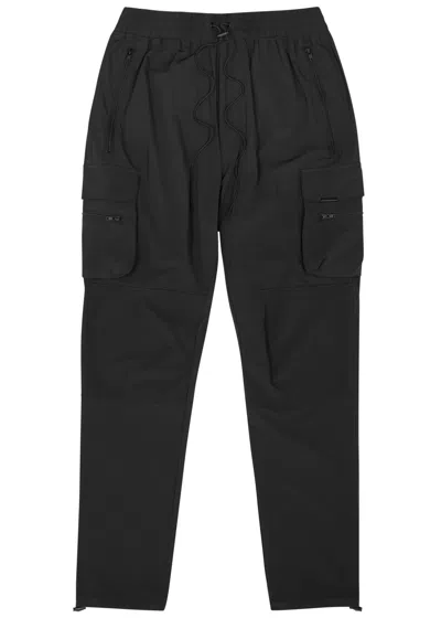 Represent 247 Stretch-nylon Cargo Trousers In Black