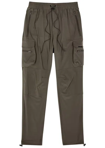Represent 247 Stretch-nylon Cargo Trousers In Olive