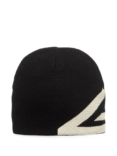 Represent 247 Waffle-knit Beanie Hat In Black