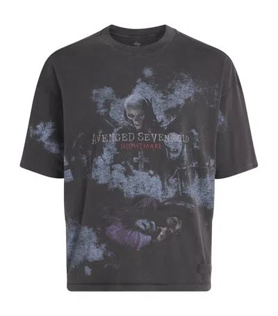 Represent 247 X Avenged Sevenfold Graphic T-shirt In Gray