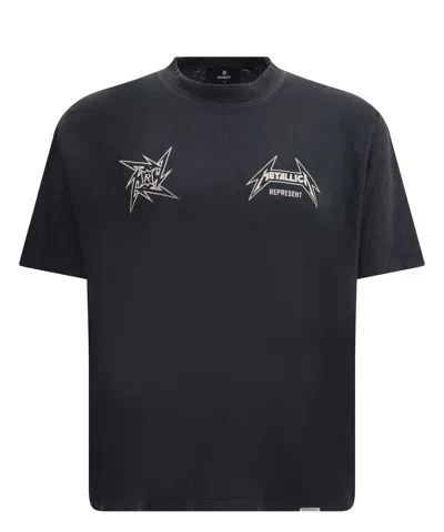 Represent X Metallica 40 Year Anniversary T-shirt In Black