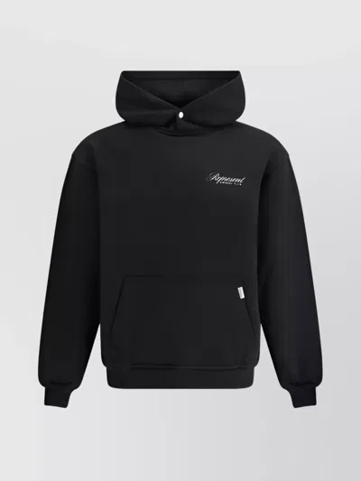 REPRESENT ADJUSTABLE BUTTON HOOD COTTON KANGAROO HOODIE
