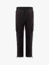 Represent Drawstring Faded Cargo Pants In Black