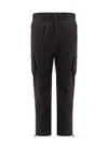 Represent Drawstring Faded Cargo Pants In Black
