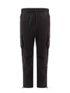 Represent Drawstring Faded Cargo Pants In Black