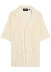 Represent All Over Crochet Open-knit Shirt In Neutral