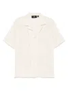 Represent All Over Crochet Open-knit Shirt In White