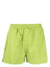 Represent All-over Logo Print Swim Shorts In Kiwi
