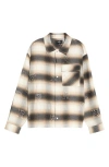 Represent Flannel Shirt With All-over Initials In Brown