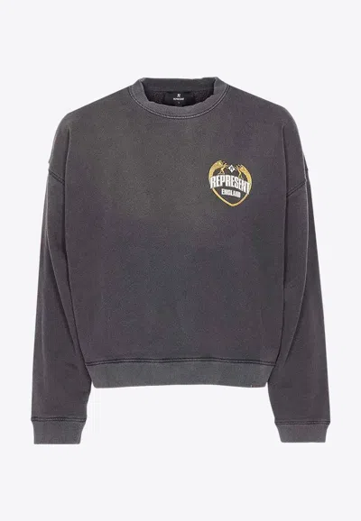 REPRESENT ANGEL BORDER FADED SWEATSHIRT