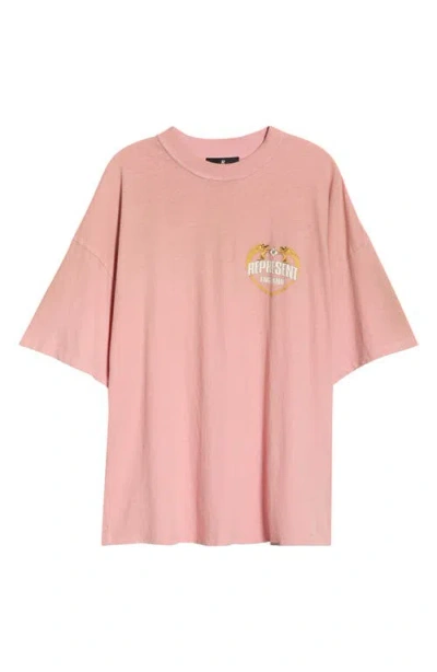 Represent Angel Border Graphic T-shirt In Gray