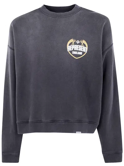 Represent " Angel Border" Sweatshirt In Blue