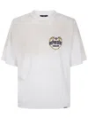Represent Cotton T-shirt With Distressed Effect In White