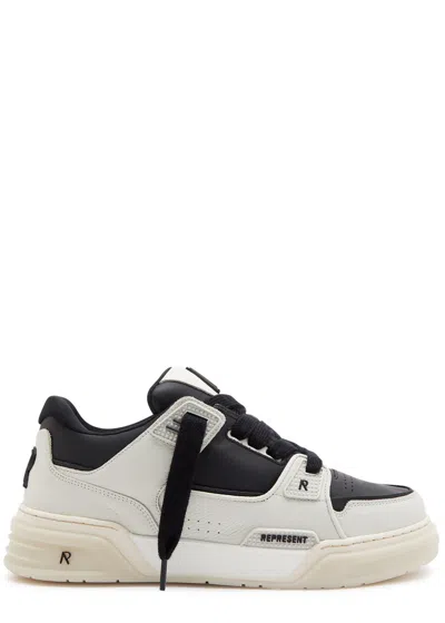Represent Apex 2.0 Panelled Leather Sneakers In White