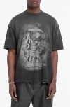Represent Atlas T-shirt In Stained Black