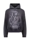 Represent Faded Atlas Hoodie In Stained Black
