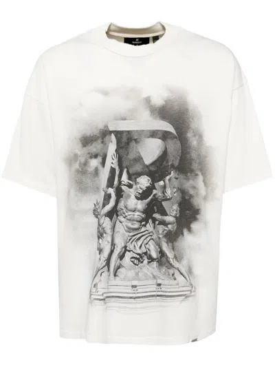 Represent Atlas Printed Cotton T-shirt In Multicolor