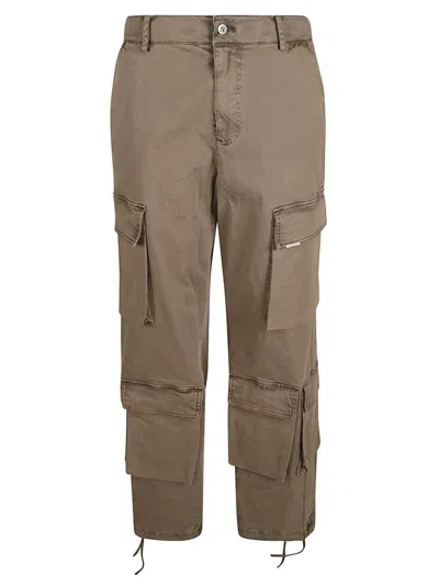 Represent Baggy Cargo Trousers In Brown