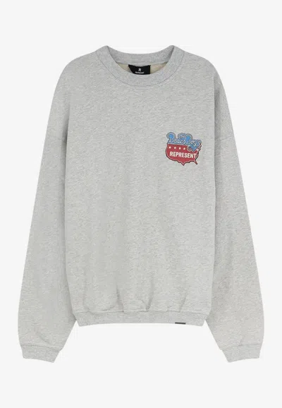 Represent Beach Boys Americas Band Sweatshirt In Gray