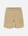 Represent Bermuda With Logo In Washed Taupe