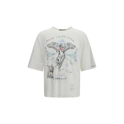 REPRESENT BEIGE COTTON T-SHIRT