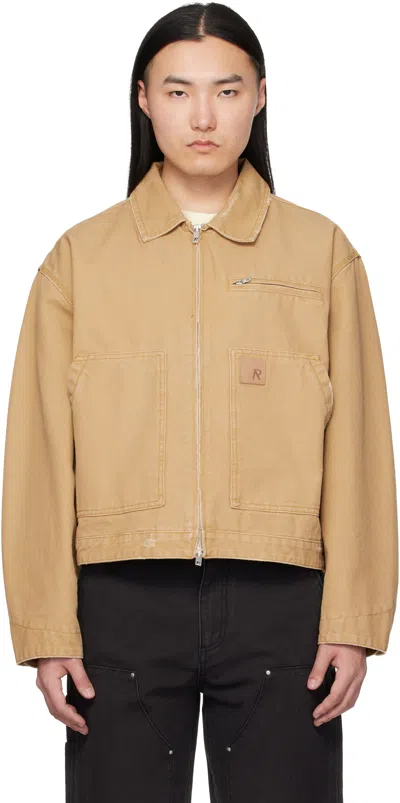 Represent Beige Heaton Workwear Jacket In Brown