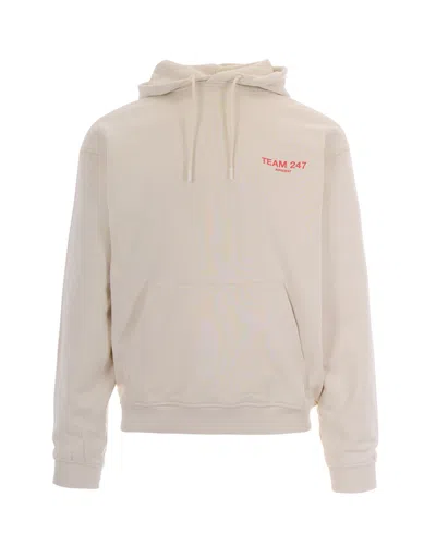 Represent Beige Logo Hood Sweatshirt