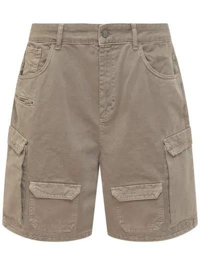 Represent Beige Solid Shorts