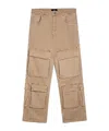 Represent R3ca Denim Cargo Pants In Nude