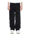 Represent R3ca Denim Cargo Jeans In Black