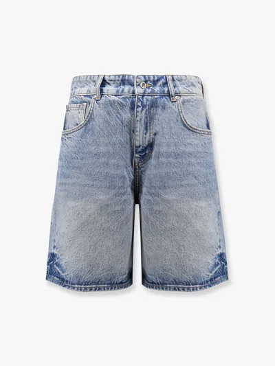 Represent Bermuda Tailored In Denim Stone-washed In Blue