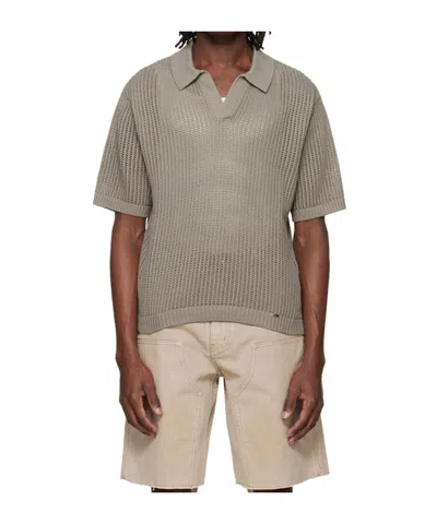 Represent Beverly Short-sleeved Knit Polo Shirt In Brown