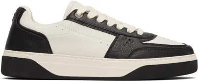 REPRESENT BLACK & OFF-WHITE INITIAL SNEAKERS