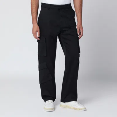 REPRESENT REPRESENT BLACK COTTON CARGO TROUSERS