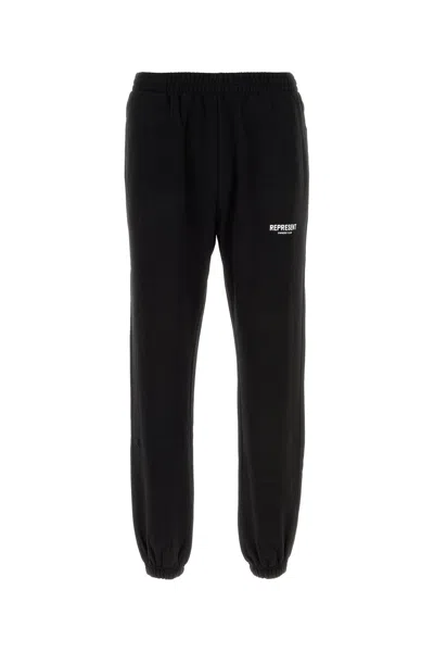 Represent Black Cotton Joggers