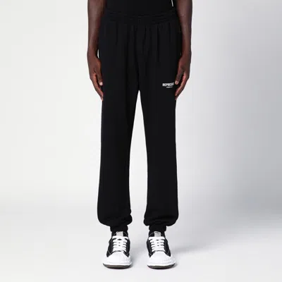 REPRESENT BLACK COTTON JOGGING TROUSERS