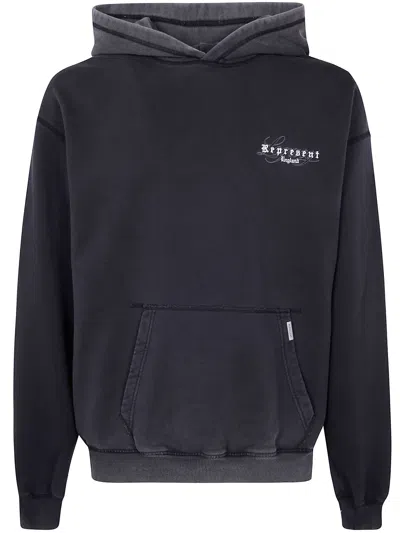 Represent Black Cotton Oversize England Legacy Sweatshirt